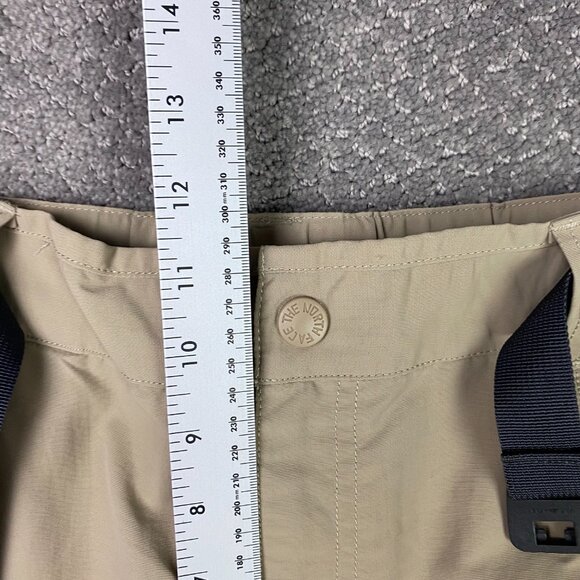 The North Face Convertible Cargo Pants Men's XL Khaki Hiking Outdoor Belt Belted - Picture 13 of 16